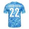 Maillot de Gardien Portugal Diogo Costa 22 Euro 2024 Bleue Pour Homme